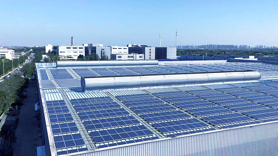 思特玻璃廠屋頂2.982MW光伏發電項目