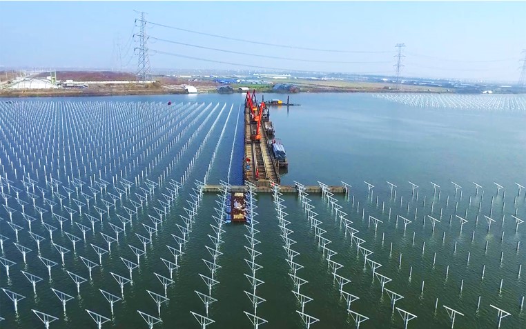 寧波鎮(zhèn)海 190MWp水面樁體 光伏電站