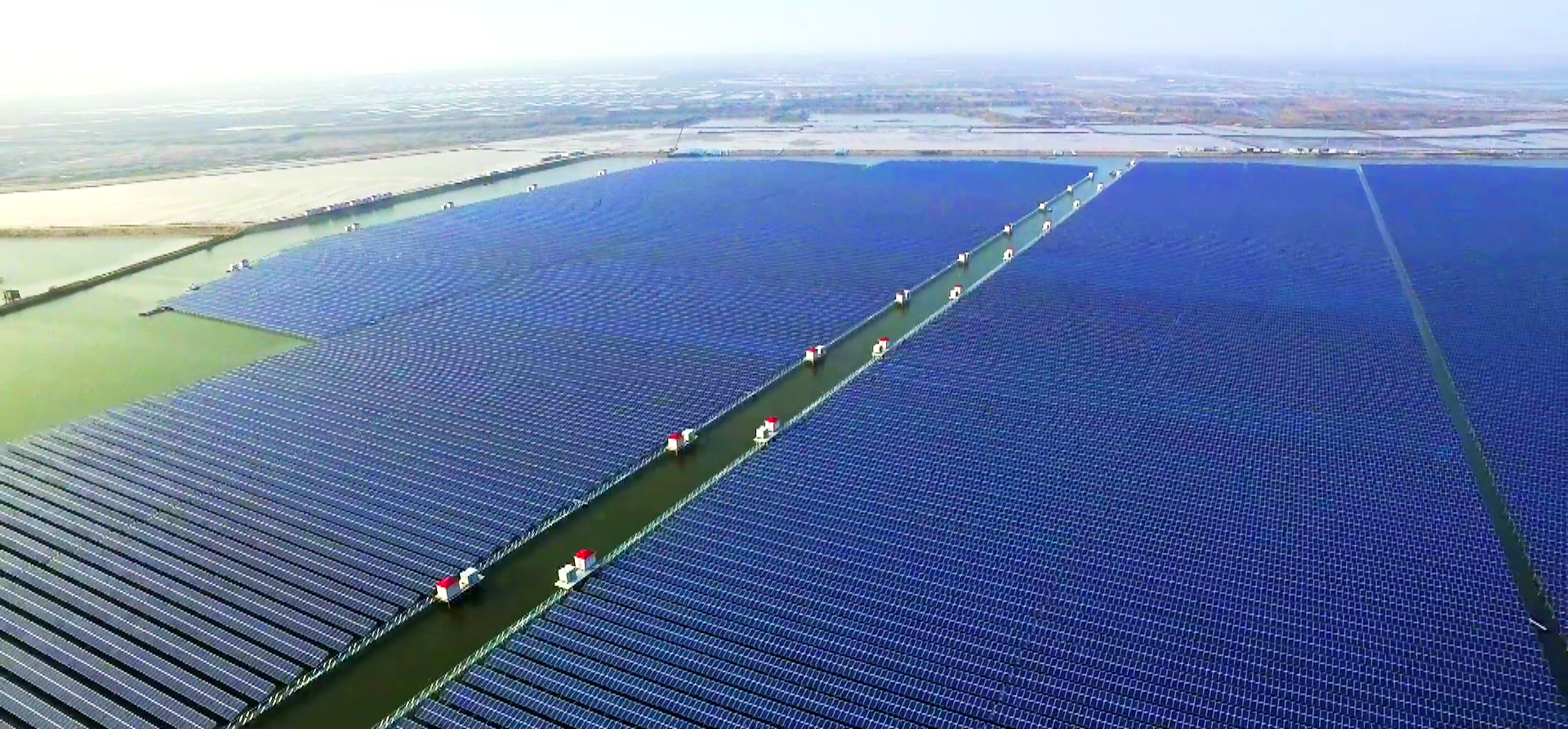 浙江龍山 400MW水面樁體  光伏電站